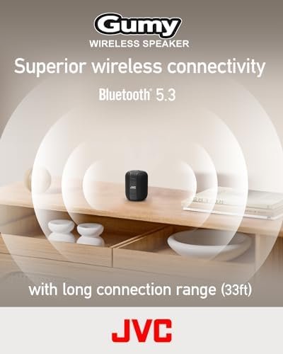JVC Portable Gumy Wireless Speaker with Surround Sound, Bluetooth 5.3, Lightweig... - Image 4