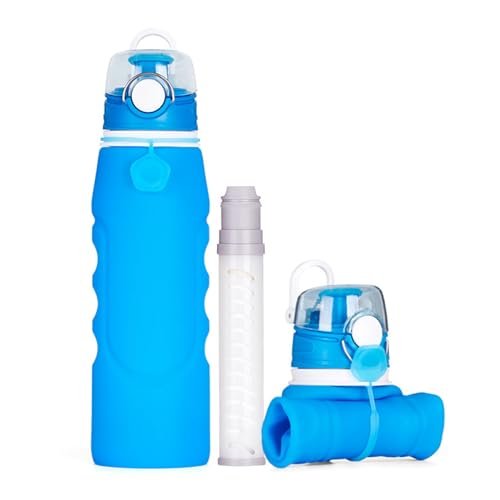 Ultra-Filtration Filtered Water Bottle,Portable Water Filter with 1l,Foldable Wa... - Image 2