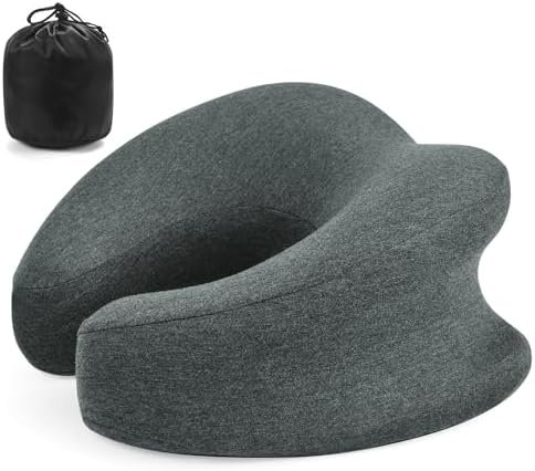 2024 New Memory Foam Travel Neck Pillow for Car and Airplane Travel Pillow. Desk... - Image 2