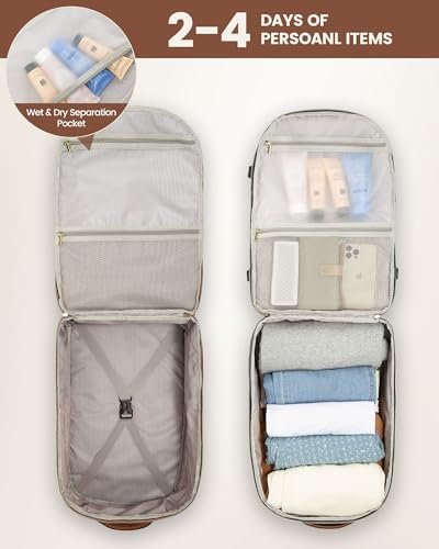 LOVEVOOK Travel Backpack for Women, TSA Carry on Backpack Flight Approved, Perso... - Image 6