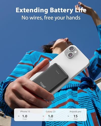 TG90° Power Bank Portable Phone Charger, 5000mAh Lightweight Battery Pack with B... - Image 8