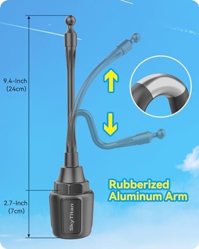 for Garmin GPS Car Mount Cup Holder Replacement 17mm Ball Mount with Adjustable ... - Image 5