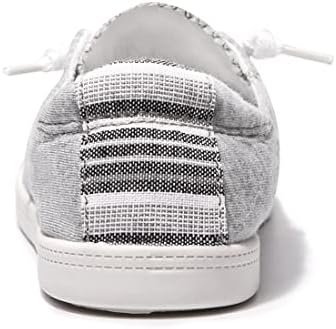 Women's Slip On Canvas Sneaker Low Top Casual Walking Shoes Classic Comfort Flat... - Image 6