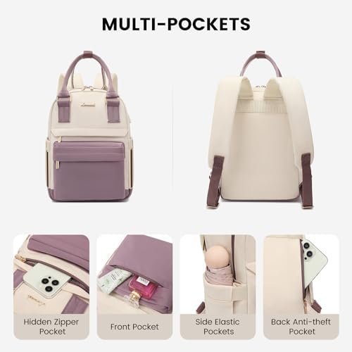 LOVEVOOK Mini Backpack for Women Stylish Waterproof Backpack Purse with USB Port... - Image 3