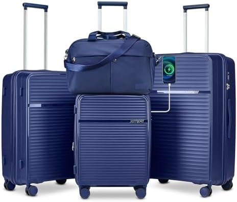 Joyway Luggage Sets 3 Piece, Expandable Suitcase set with Spinner Wheels and Cha... - Image 2