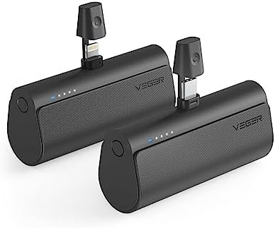 2 Pack Portable Chargers for iPhones & Android, 5000mAh Mini Power Banks, 20W PD... - Image 2