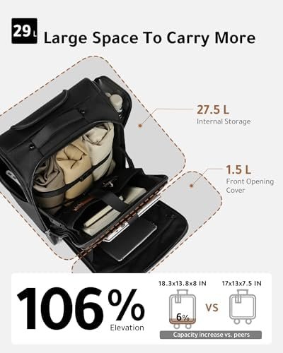 LUGGEX Underseat Carry On Luggage with Removable Wheels - Soft Sided Small Carry... - Image 3