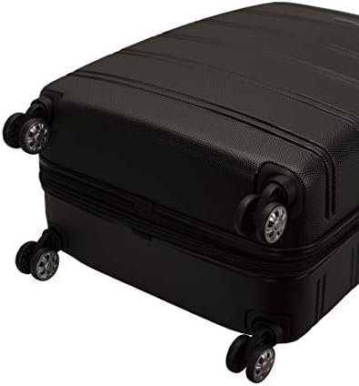 Rockland Melbourne Hardside Expandable Spinner Wheel Luggage, Black, 3 Piece (20... - Image 6