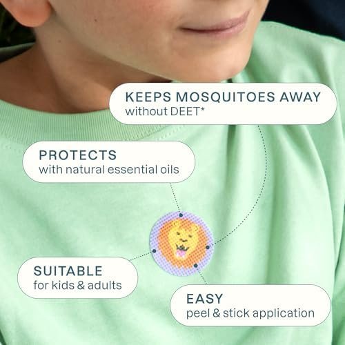 Cliganic Mosquito Repellent Stickers (90 Pack) - Animal Patches for Kids, Natura... - Image 3