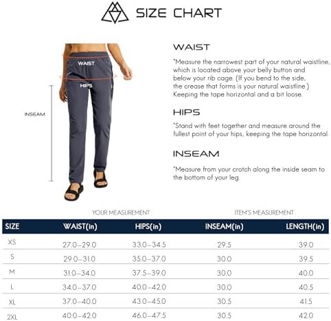 Haimont Women's Hiking Pants Quick Dry Lightweight Water Resistant Elastic Waist... - Image 7