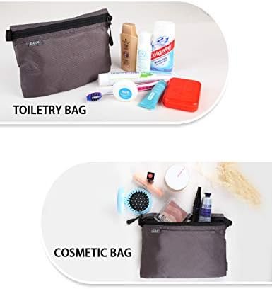 GOX Small Toiletry Bag for Men Bulk Cosmetic Bag Dopp Kit Carry On Zipper Pouch ... - Image 5