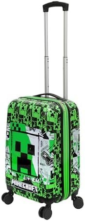 Bioworld Minecraft Creeper 20” Carry-On Luggage With Wheels And Retractable Hand... - Image 6