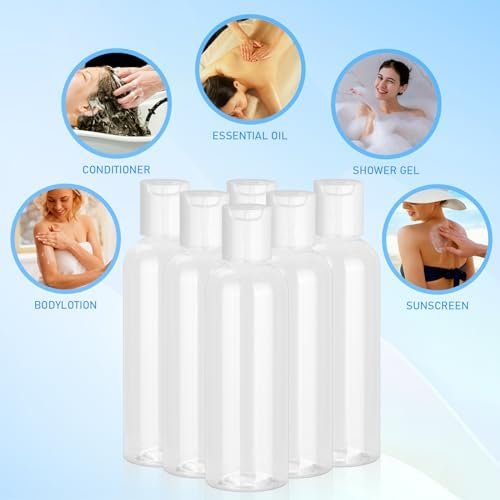 6 Pack 3.4 oz Travel Bottles for Toiletries-TSA Approved Travel Bottles Leakproo... - Image 4
