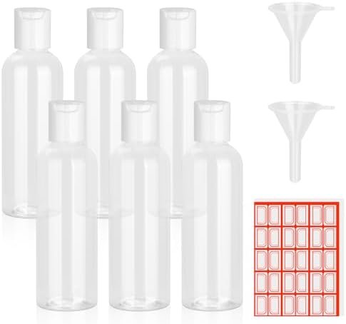 6 Pack 3.4 oz Travel Bottles for Toiletries-TSA Approved Travel Bottles Leakproo... - Image 2