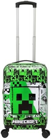 Bioworld Minecraft Creeper 20” Carry-On Luggage With Wheels And Retractable Hand... - Image 2