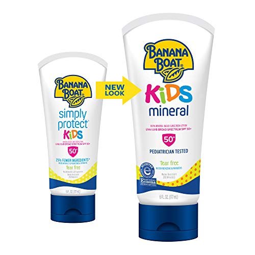 Banana Boat Kids 100% Mineral Sunscreen Lotion SPF 50, Twin Pack | Kids Sunscree... - Image 3