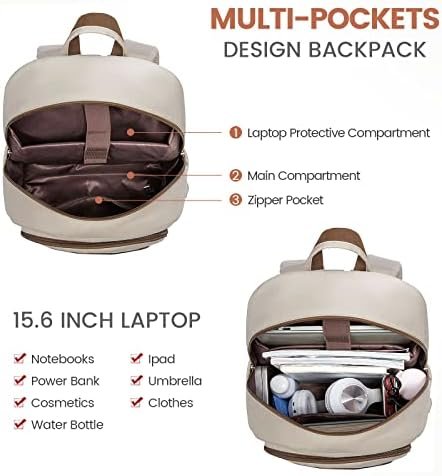 LOVEVOOK Travel Laptop Backpack Women,15.6 Inch Water Resistant Travel Backpack ... - Image 7