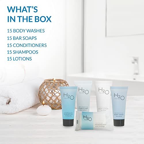 H2O Therapy Hotel Soaps and Toiletries Bulk Set | 1-Shoppe All-In-Kit Amenities ... - Image 4