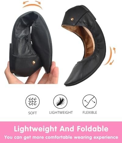 Women’s Ballet Flat Shoes Comfortable Dress Shoes Pointed Toe Slip On Ballerina ... - Image 4