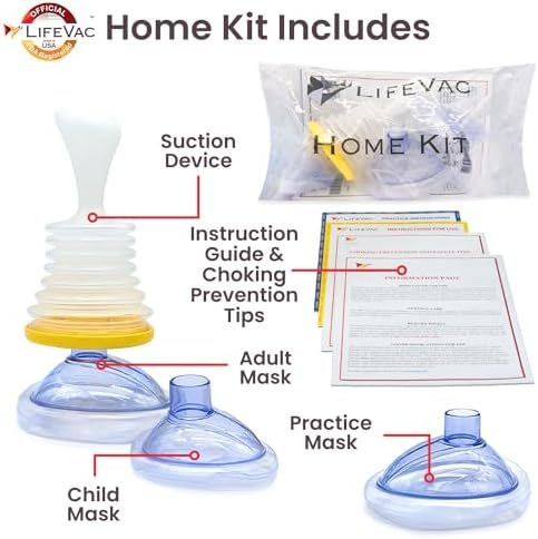 LifeVac Home Kit - Portable Suction Rescue Device, First Aid Kit for Kids and Ad... - Image 3