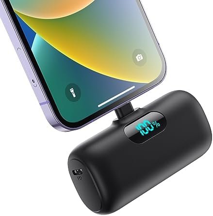 Small Portable Charger for iPhone,5000mAh Ultra-Compact Power Bank,PD Fast Charg... - Image 2