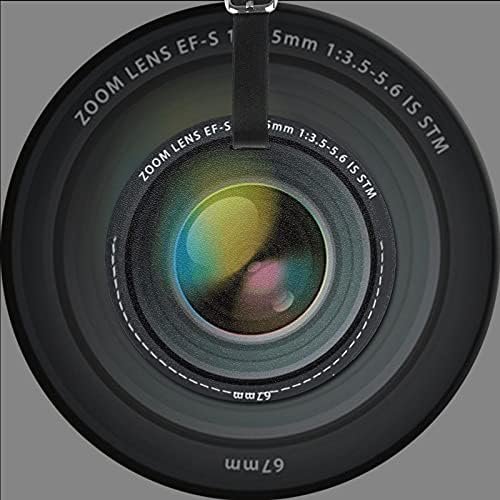 Luggage Tag Photography Camera Lens Effect, Pu Leather Bag Travel Suitcases Id I... - Image 3