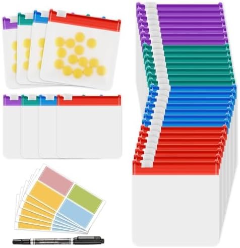 MARFOREVER 39 Pcs Pill Pouch Bags Set - Zippered Pill Bags Box Travel Pill Organ... - Image 2
