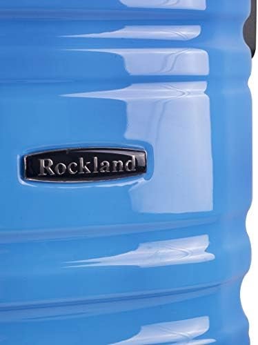 Rockland Melbourne Hardside Expandable Spinner Wheel Luggage, Two tone blue, Car... - Image 8