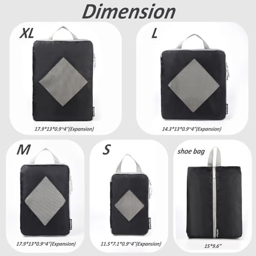 Compression Packing Cubes for Travel, Packing Cubes Compression Travel Essential... - Image 4