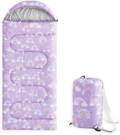 Wake In Cloud - Kids Sleeping Bag for Girls Boys Toddlers, Camping in Warm Cold ... - Image 2