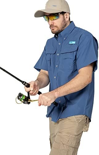 Men's UV UPF 50+ Fishing Shirts for Men Sun Protection Soild Anti-Static Breatha... - Image 5