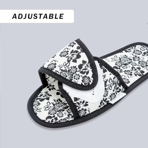 EUXTERPA Women Travel Slippers, Adjustable Ladies Slipper, Lightweight Easy Carr... - Image 4