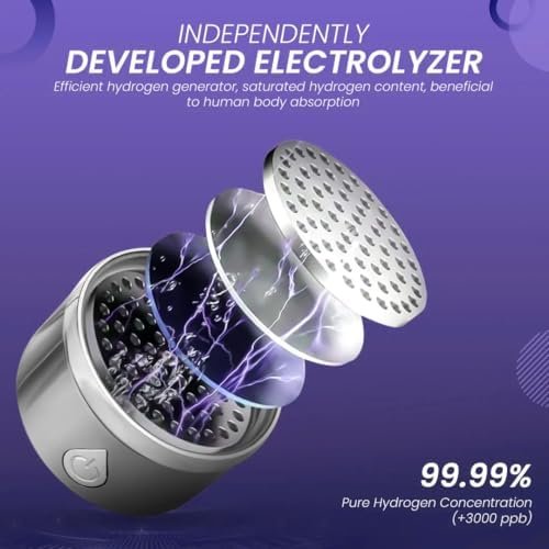 H3O Hydrogen Water Bottle - Hydrogen-Infused Water Machine with Built-in Purple ... - Image 4
