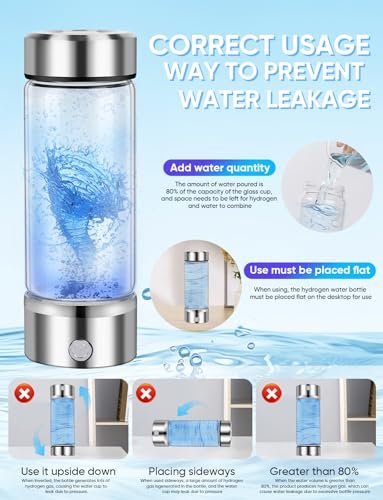Pro Hydrogen Water Bottle - Portable Rechargeable Hydrogen Water Ionizer Machine... - Image 7
