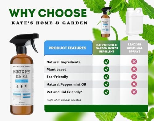 Kate's Home & Garden Peppermint Oil Spray for Bugs, Insects, Spiders. Indoor Rep... - Image 5