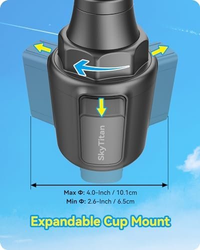 for Garmin GPS Car Mount Cup Holder Replacement 17mm Ball Mount with Adjustable ... - Image 6