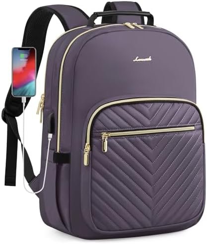 LOVEVOOK Backpack for Women, Fits 15.6 Inch Laptop Backpacks Purse with USB Port... - Image 2