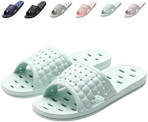 Shower Shoes Quick Dry Non-Slip Bathroom Slippers for Men Women Dorm Home Slides - Image 2