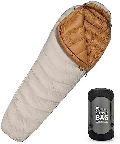 MOUNTAINTOP Down Fill Sleeping Bag for Adults Ultralight Backpacking Sleeping Ba... - Image 2