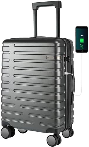 EMPSIGN Hardside Expandable Carry On Luggage Airline Approved, Carry On Suitcase... - Image 2