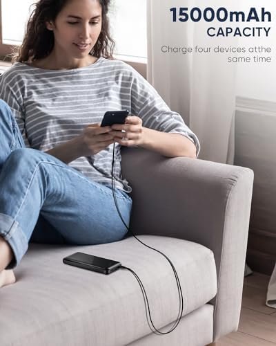 Feeke Portable-Charger-Power-Bank - 2 Pack 15000mAh Dual USB Power Bank Output 5... - Image 7