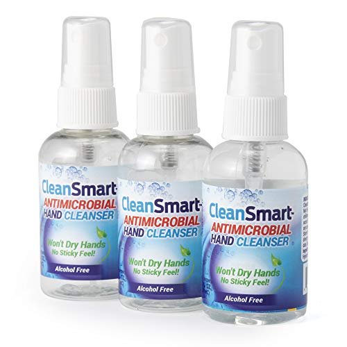 CleanSmart Skin & Hand Cleanser, 2 Ounce Spray Bottle (Pack of 3) Alcohol-Free S... - Image 2