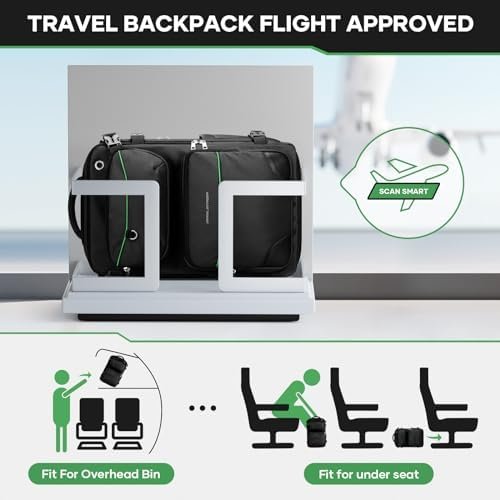 Maelstrom Travel Backpack for Men Women, 35L Carry on Backpack for Traveling on ... - Image 6