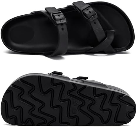 SOSOWHLTE Womens Platform Sandals Adjustable Buckle Summer Arch Support Cushion ... - Image 5