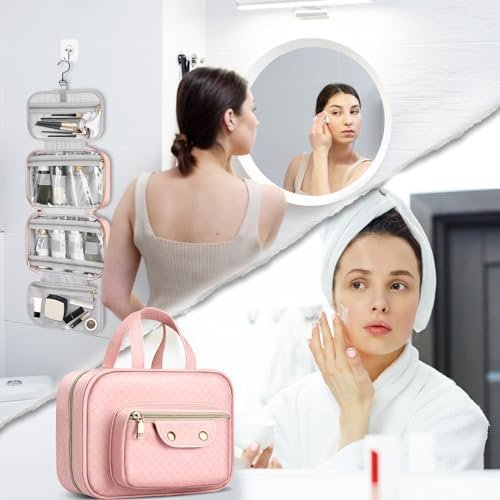 BOOMRICH Toiletry Bag for Women, Travel Hanging Toiletry Bag, Water-resistant Co... - Image 8