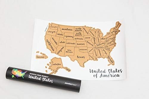 Scratch Your Travels United States of America (USA US) Watercolor Art Map 12x18i... - Image 7