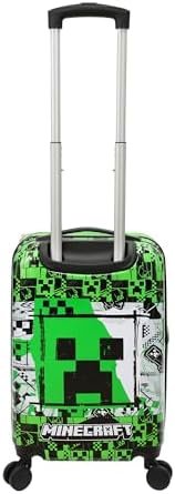 Bioworld Minecraft Creeper 20” Carry-On Luggage With Wheels And Retractable Hand... - Image 3