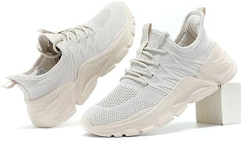 Womens Ladies Walking Tennis Shoes Slip on Lightweight Casual Running Sneakers S... - Image 8