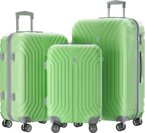 AnyZip Luggage Sets Expandable PC ABS 3 Piece Set Durable Suitcase with Spinner ... - Image 2