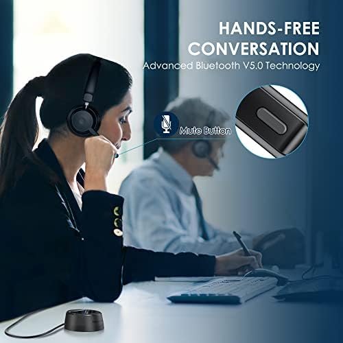 Bluetooth Headset 2024 Upgraded Version, Wireless Headset with AI Noise Cancelin... - Image 6